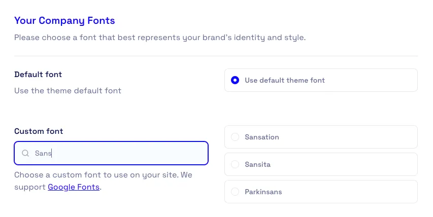Font Pick
